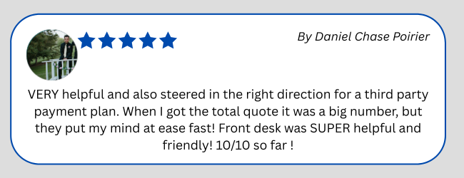 Testimonial by Daniel Chase for iSmile Dental Langley